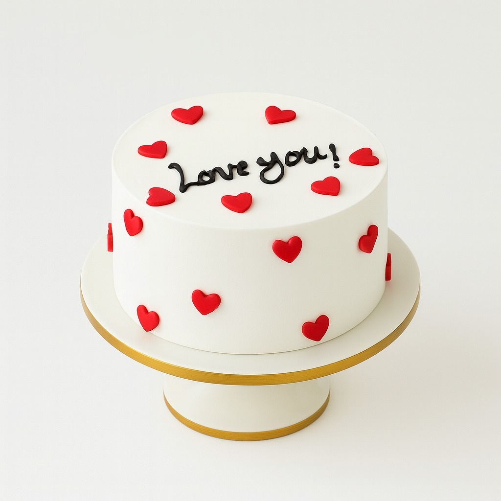 Love You Heart Cake