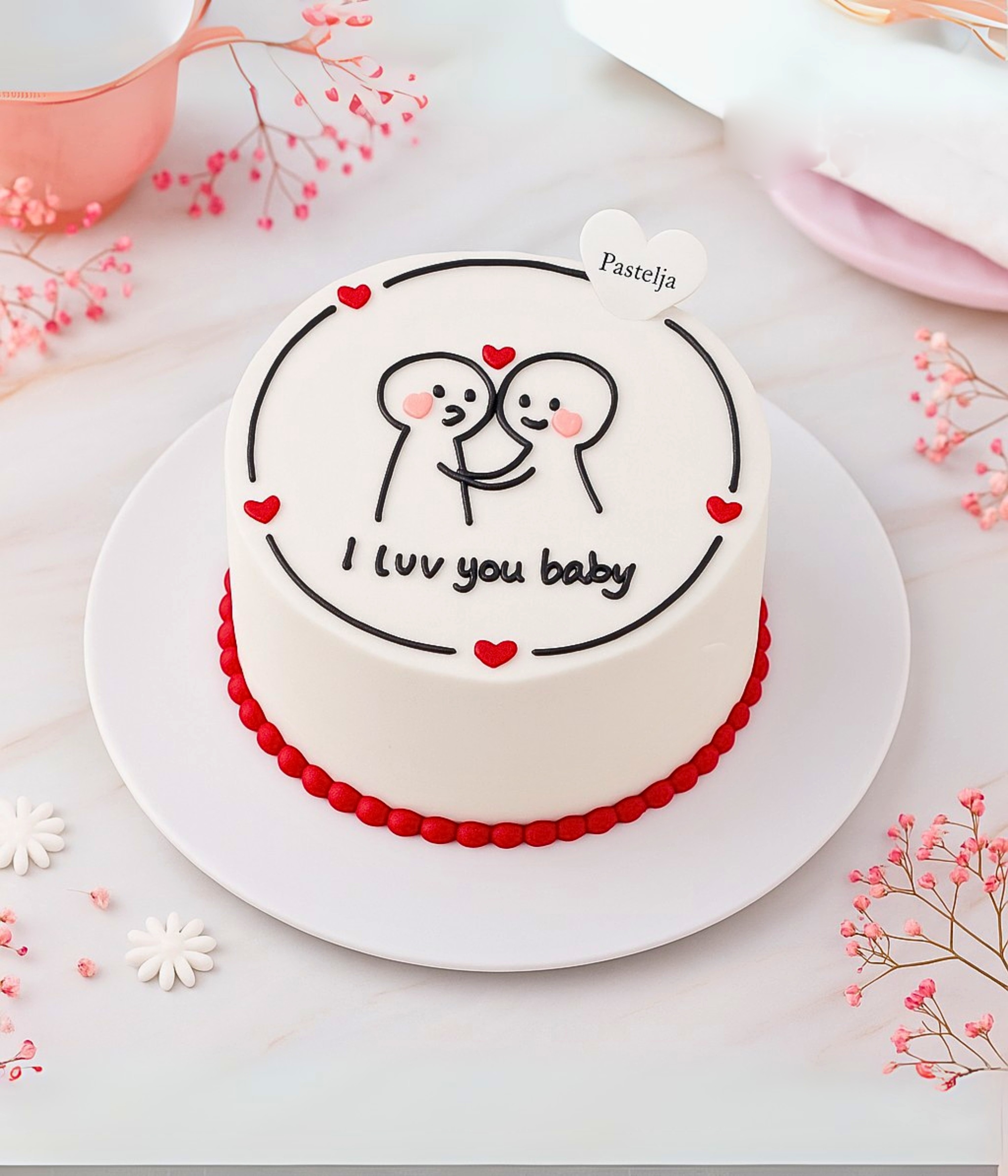 Lovy Couple Bento Mini Cake
