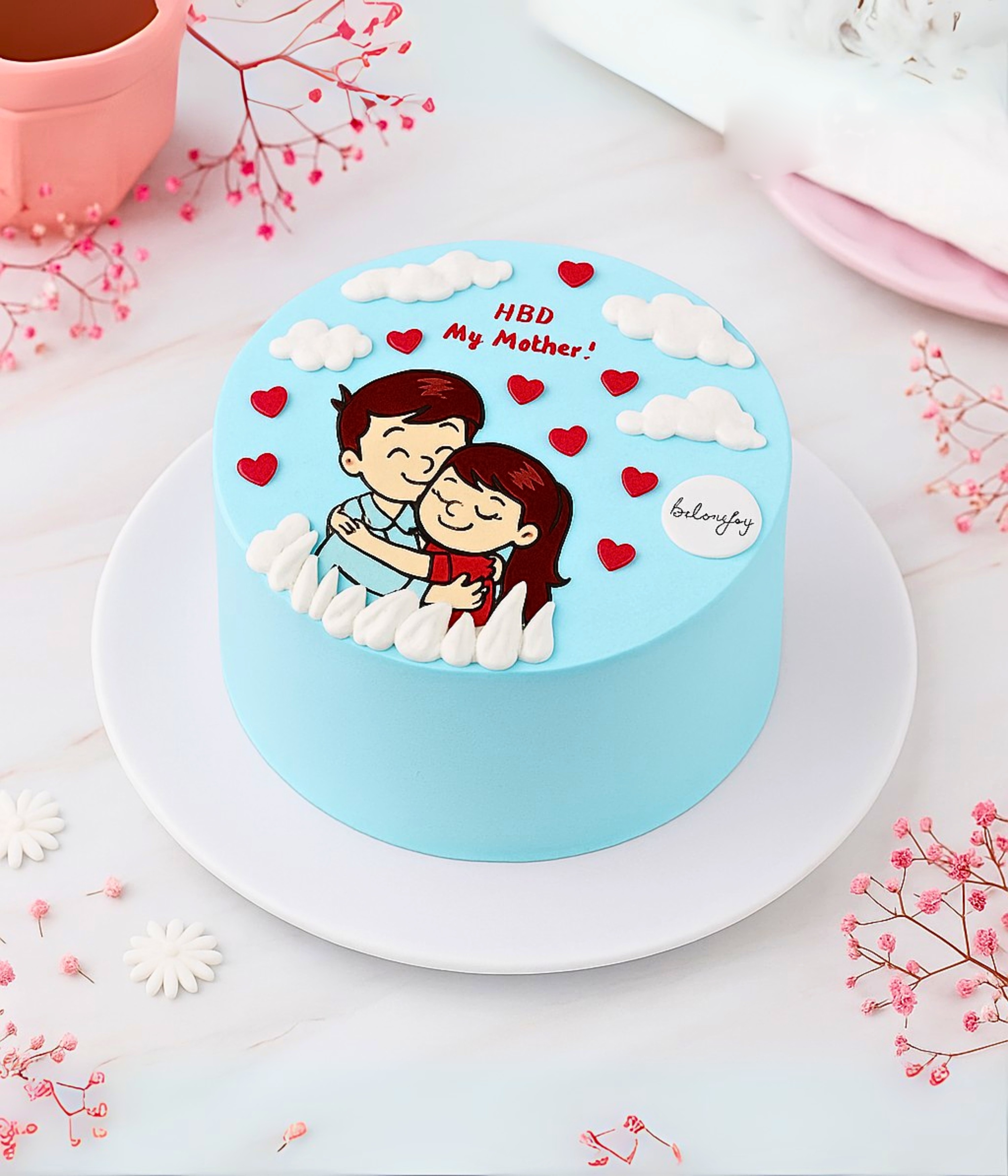 Cute Couple Bento Mini Cake