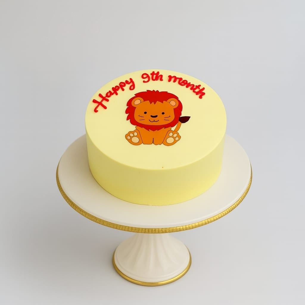 Lion Theme Bento Mini Cake