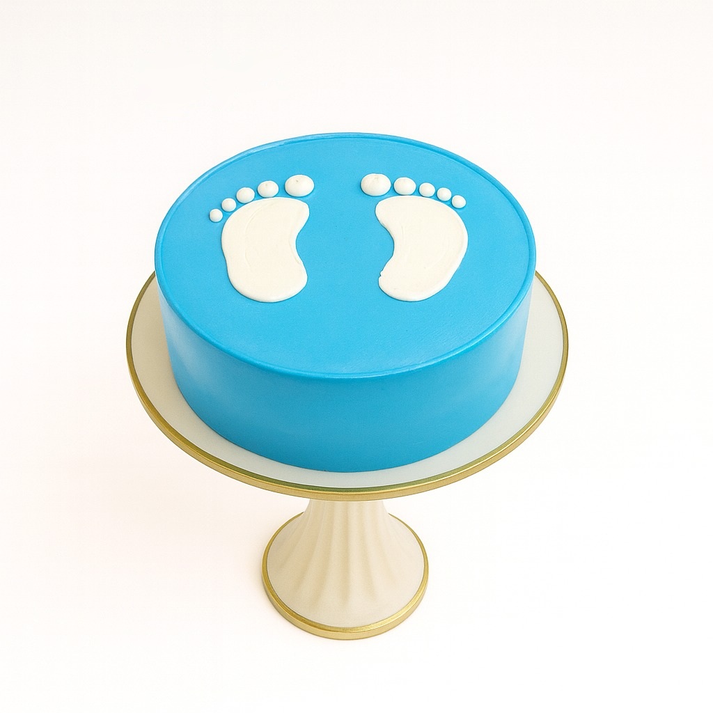 Baby Footprints Bento Mini Cake