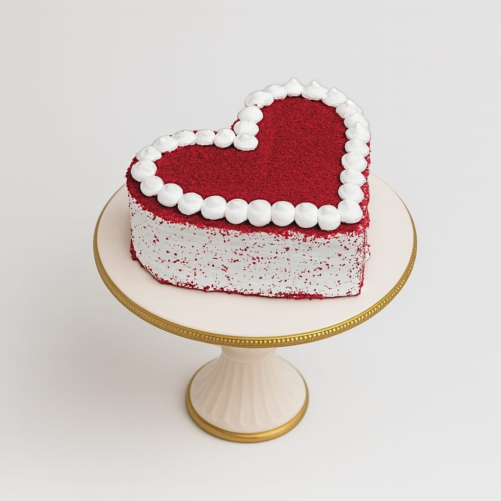 Red Velvet Heart Bento Mini Cake