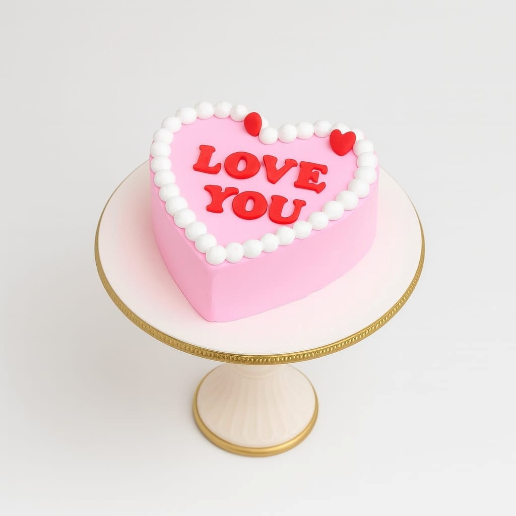 Pink Love You Bento Mini Cake