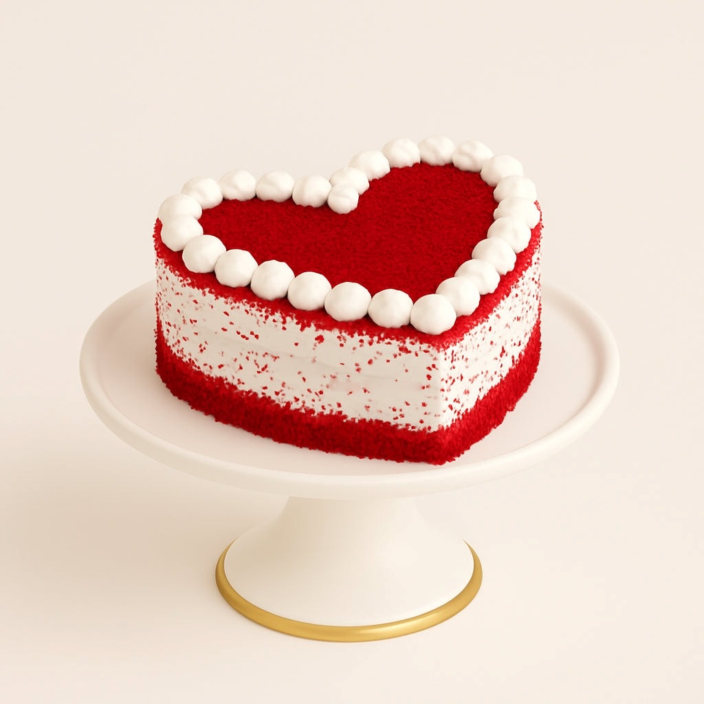 Valentine Heart Red Velvet Cake