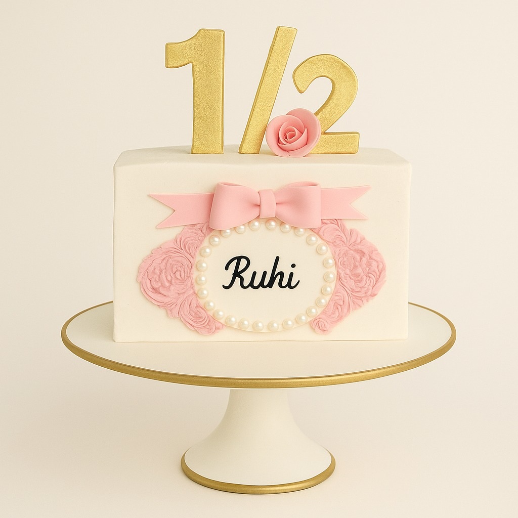 Princess Pearl Half Cake
