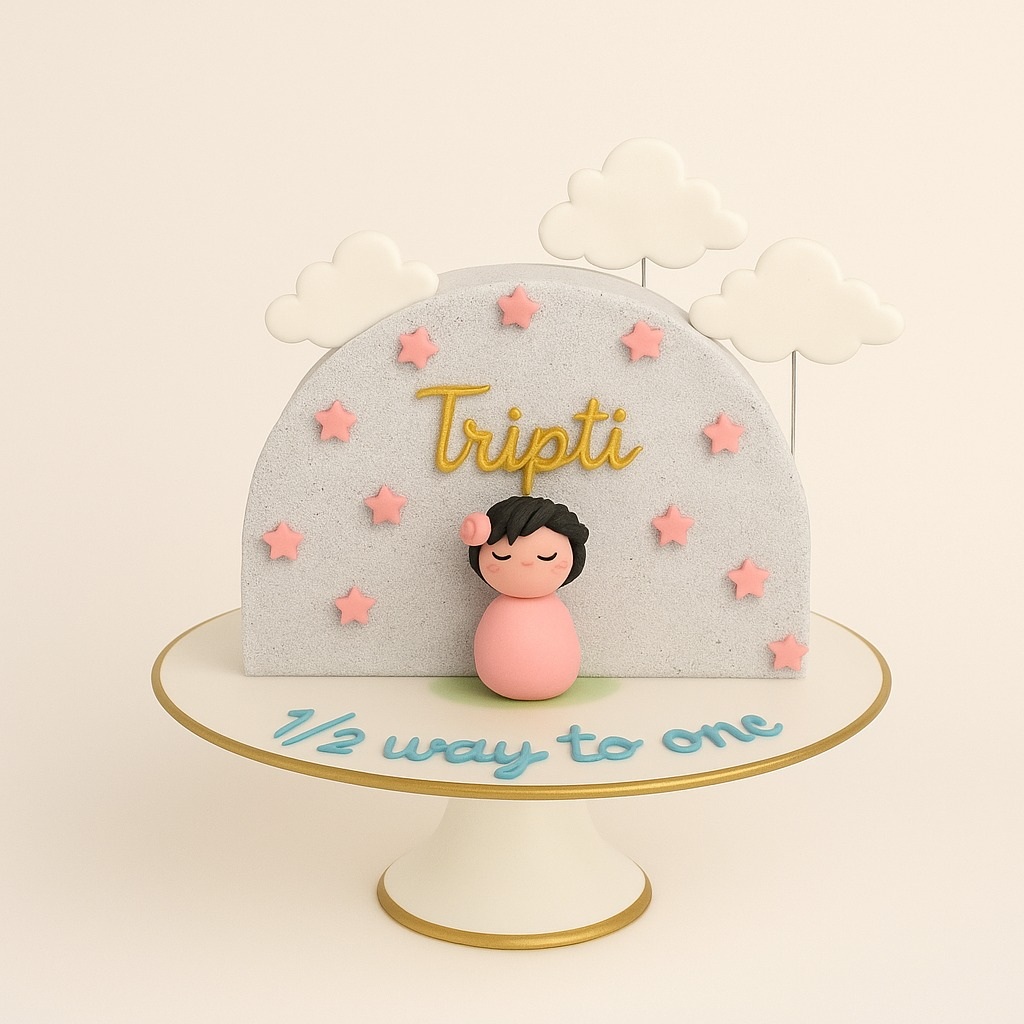 Starry Night Baby Cake